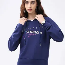 Monte Carlo Navy Blue Regular Fit Printed Hoodie-picture-31