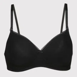 Van Heusen Comfort Fit Anti Bacterial Wireless Solid Bra - Black image 5