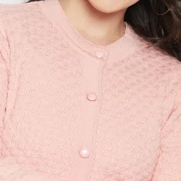 MADAME Peach Regular Fit Cardigan image 5