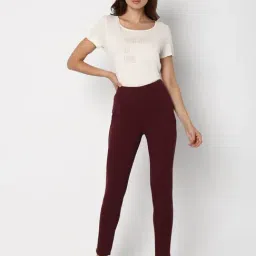 Vero Moda Wine Skinny Fit Jeggings image 5