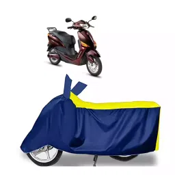 Auto Pearl Bike Cover for Hero Electric Electric Optima Plus BS6 (Yellow & Blue)-picture-29