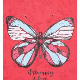 Palm Tree by Gini & Jony Kids Red Printed Top image 3