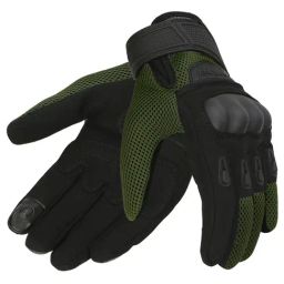 Royal Enfield Olive and Black Textured Rambler V2 Riding  Gloves - M-picture-16
