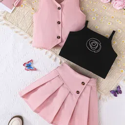 includ INCLUDGirls V-Neck Waistcoat With Skirt & Camisole Top-picture-41