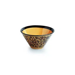 ExclusiveLane Yellow & Brown Ceramic Serving Bowl - Set of 2 image 3