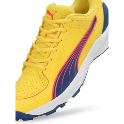 Puma 24 FH Rubber Unisex Yellow Cricket Shoes image 5