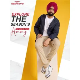 Red Tape Navy Regular Fit Jacket image 2