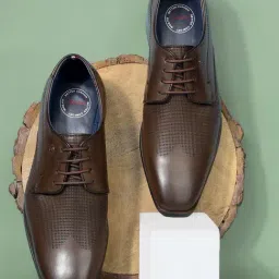 Bata Men's Brown Derby Shoes-picture-41