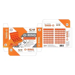 Kesaria O-Ring Repair Kit with Box Silicone Rubber -40°C to +230°C Leak Proof Red for Plumbing, Machine & Geyser Repair, 5A image 3