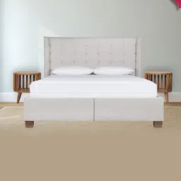 Artisan Furniture Brown Wood Ariella Shelf Bedside Table-image-49