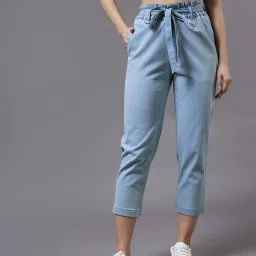 Miss Chase Blue Cotton High Rise Jeans image 1