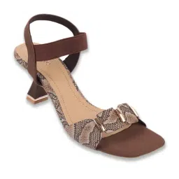 Metro Women's Brown Ankle Strap Sandals-picture-32