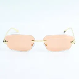 Ted Smith Pink UV Protection Rectangular Unisex Sunglasses image 2