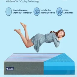 The Sleep Company SmartGrid Double Size Bed 4-5 degree Cooler Luxe SnowTec Mattress - 6 inches image 5