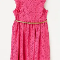 Fame Forever by Lifestyle Kids Fuchsia Pink Cotton Floral Print Dress image 1