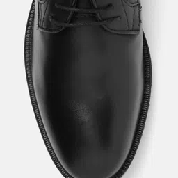Woodland Men Black Solid Derbys image 4
