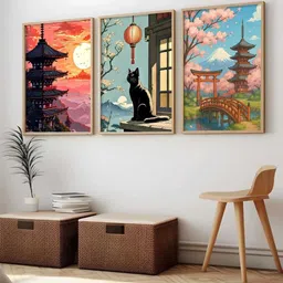 WALLLANE Multicoloured Wood Other Wall Paintings-picture-19