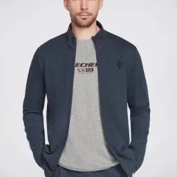Skechers Navy Relaxed Fit Sports Jacket-image-23