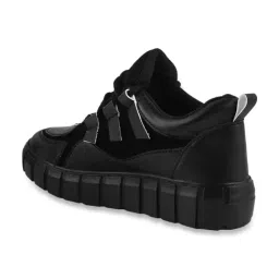 Shoetopia Women's Black Sneakers image 4