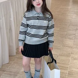 LULU & SKY Boys Striped Pullover image 5