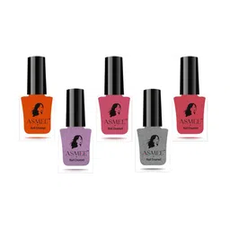 ASMEE Set Of 5 Long Lasting Nail Polish - 10 ml Each-image-24
