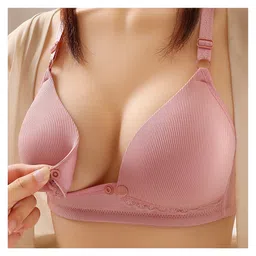 Bembika Wirefree Cotton Maternity Nursing & Feeding Bra - Purple-picture-20