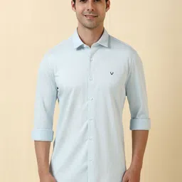 Allen Solly Slim Fit Geometric Printed Pure Cotton Casual Shirt-picture-32