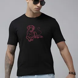 SZN Men Graphic Printed Round Neck Cotton Slim Fit T-shirt-picture-32