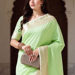 Anouk Rustic Woven Design Zari Banarasi Saree-picture-17