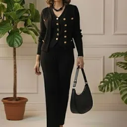 MARC LOUIS V-Neck Sweater & Trousers Co-Ords-picture-34