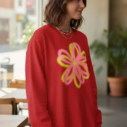 Athena Women Printed Sweatshirt image 4