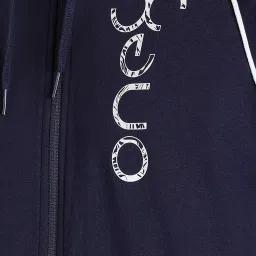 Puma Navy Full Sleeves Hooded Jacket image 4