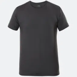 Peter England Kids Grey Solid  T-Shirt-image-28