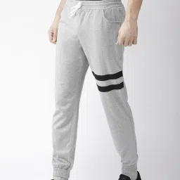 Hubberholme Grey Slim Fit Striped Joggers image 3