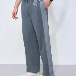 Sf Jeans By Pantaloons Blue Loose Fit Trackpants image 3
