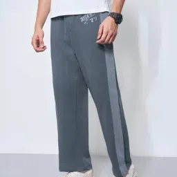 Sf Jeans By Pantaloons Blue Loose Fit Trackpants image 4