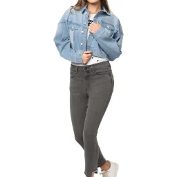 Pepe Jeans Light Blue Regular Fit Jacket image 4