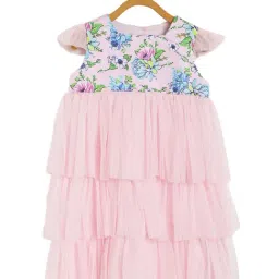 KidsDew Kids Pink Floral Print Dress-picture-17