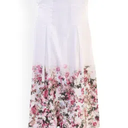 Belle Fille White & Pink Floral Print Skirt-picture-31