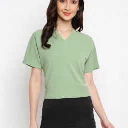 Latin Quarters Green A-Line Top-image-91