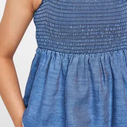 Global Desi Girl Blue Flared Top image 5