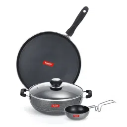 Sumeet Elegant Design Silver Aluminium Cookware Set-image-11