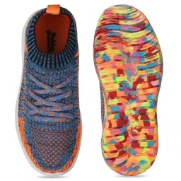 Bubblegummers by Bata Kids Blue & Orange Lace Up Shoes image 5