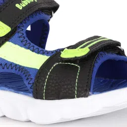 Bubblegummers by Bata Kids Blue & Black Floater Sandals image 5