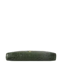 Hidesign Ecom Ee Paola W1 Rf Snake Emer Green Leather Textured Pouch image 5