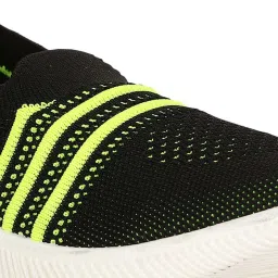 Bubblegummers by Bata Kids Black & Green Casual Slip-Ons image 5