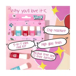 MyGlamm Popxo Mini Nail Kit - VACAY-Bloody Mary, Perfect Peach, Beach Please, Pink - nic, Sea Ya -15ml image 4