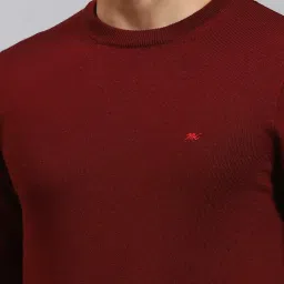 Monte Carlo Dark Maroon Regular Fit Pullover image 5