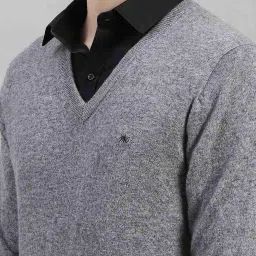 Monte Carlo Grey Mix Regular Fit Pullover image 5