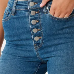 Forever New Dark Blue Regular Fit High Rise Jeans image 5